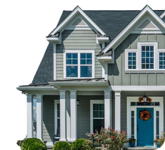 residential home with hardie board siding and new roof