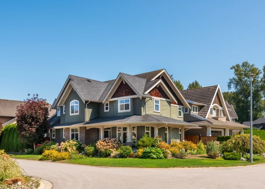 suburban homes street view